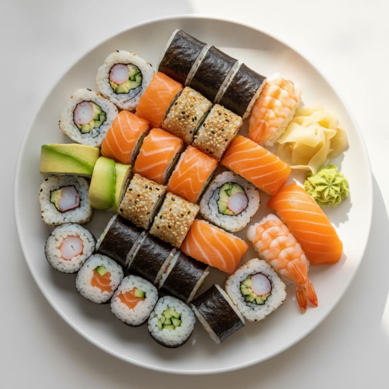 Assorted Fresh Sushi Rolls