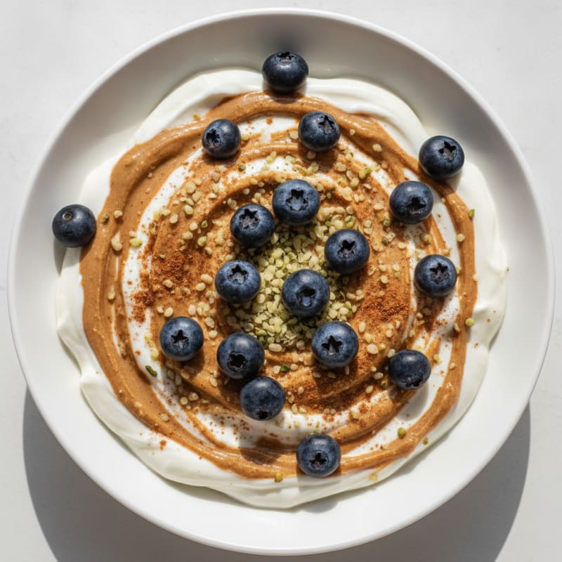 High-Protein Almond Butter Yogurt Bowl