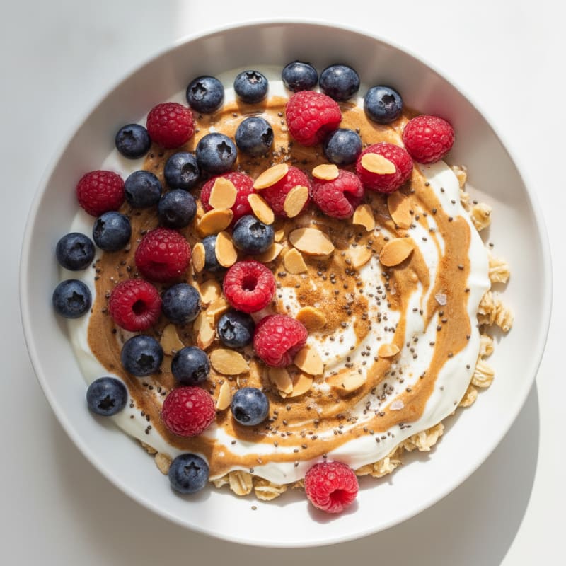 Berry-Almond Yogurt Protein Bowl