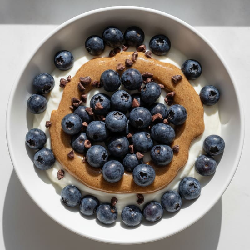 Silky Greek Yogurt Protein Pudding with Berries