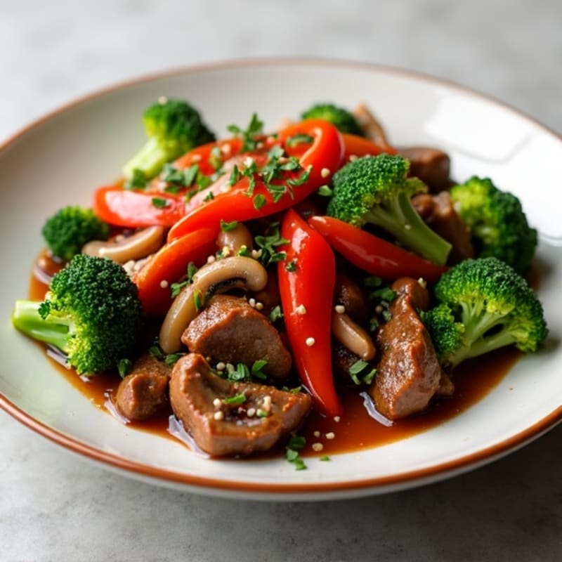 Sweet and Savory Garlic Beef Stir-Fry