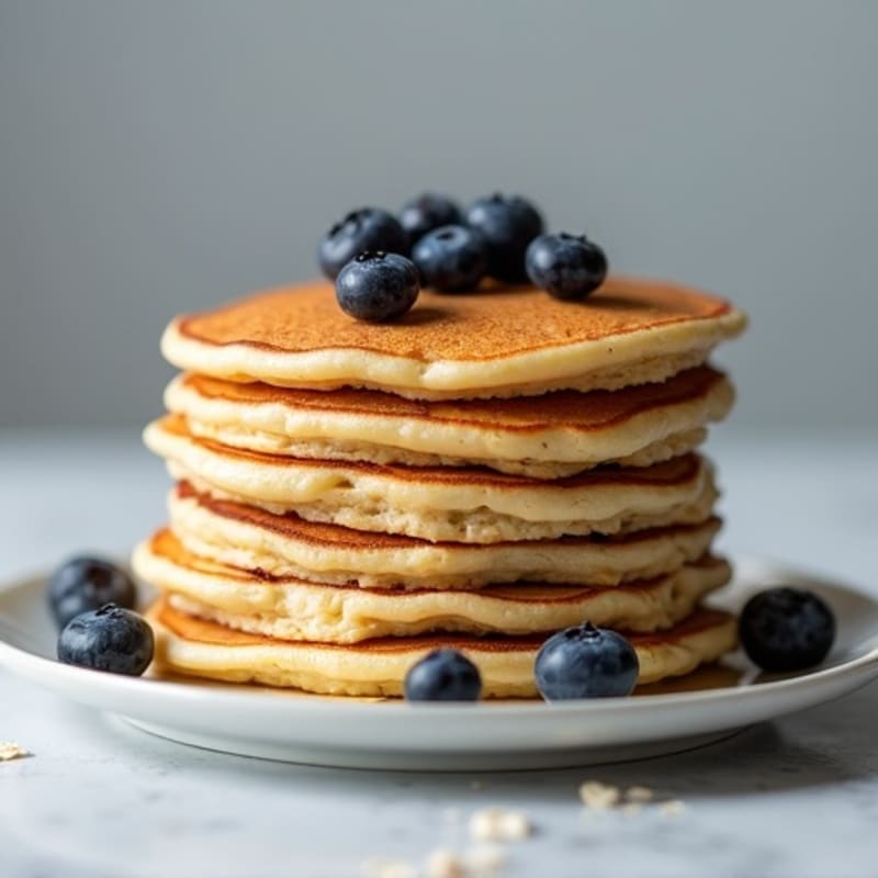 Fluffy High-Protein Oatmeal Pancakes