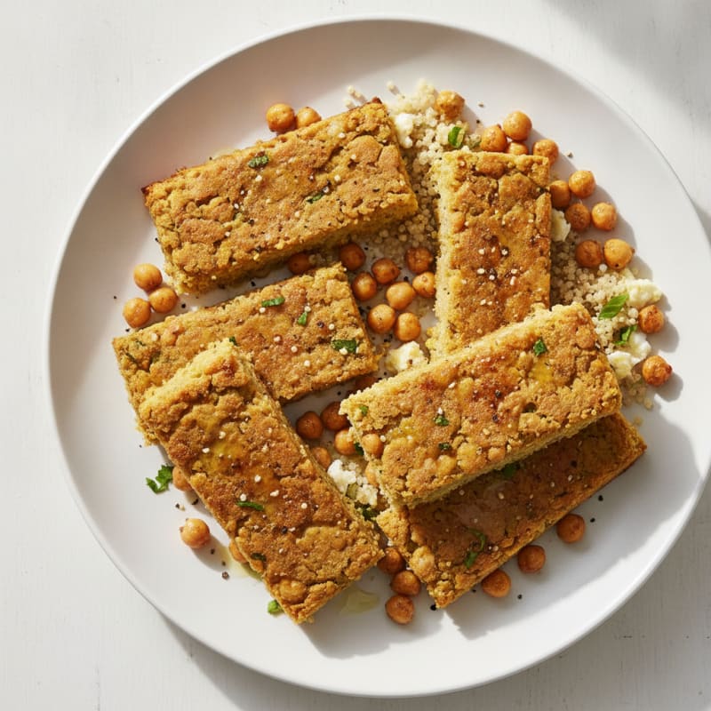 Savory Roasted Chickpea Protein Bars
