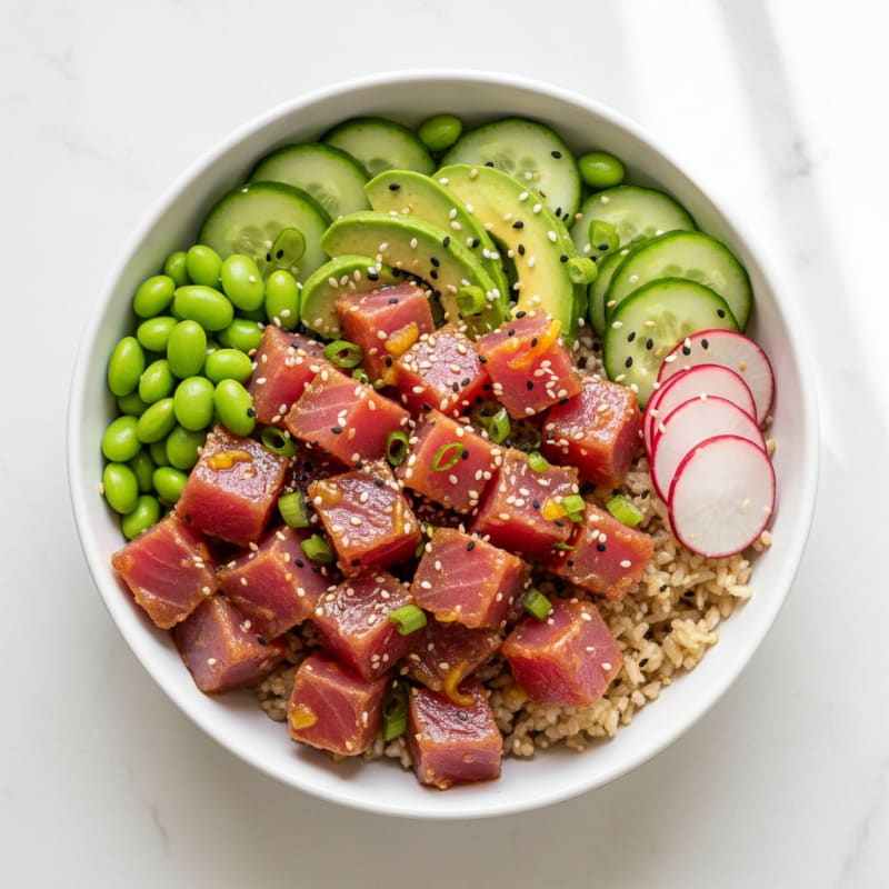 Zesty Hawaiian Tuna Poke Bowl