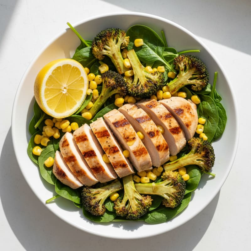 Grilled Chicken and Broccoli Power Bowl