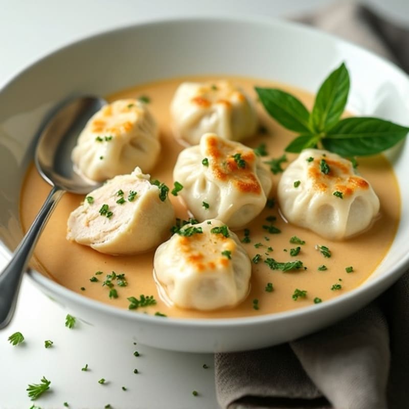 Creamy Chicken and Fluffy Herb Dumplings