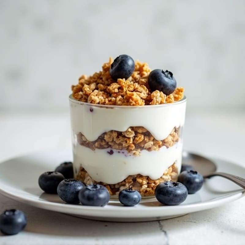 Creamy Greek Yogurt Parfait with Protein Granola