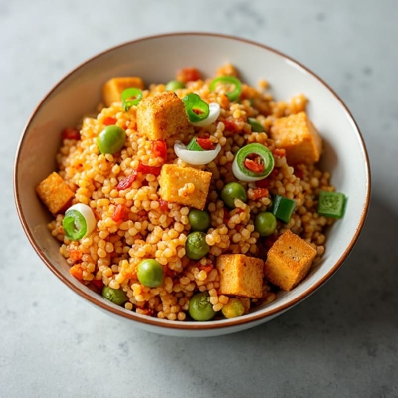 Crispy Kimchi Cauliflower Fried Rice