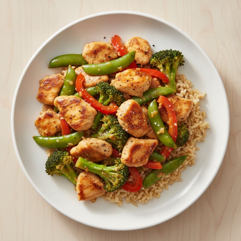 Ginger-Garlic Chicken and Vegetable Stir-Fry
