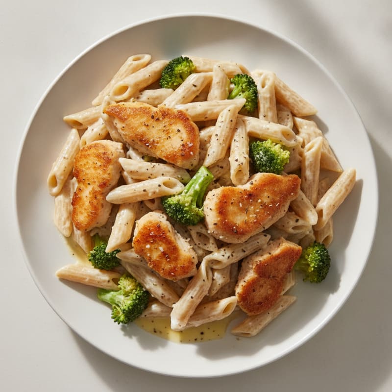 Garlic Parmesan Chicken Alfredo Pasta