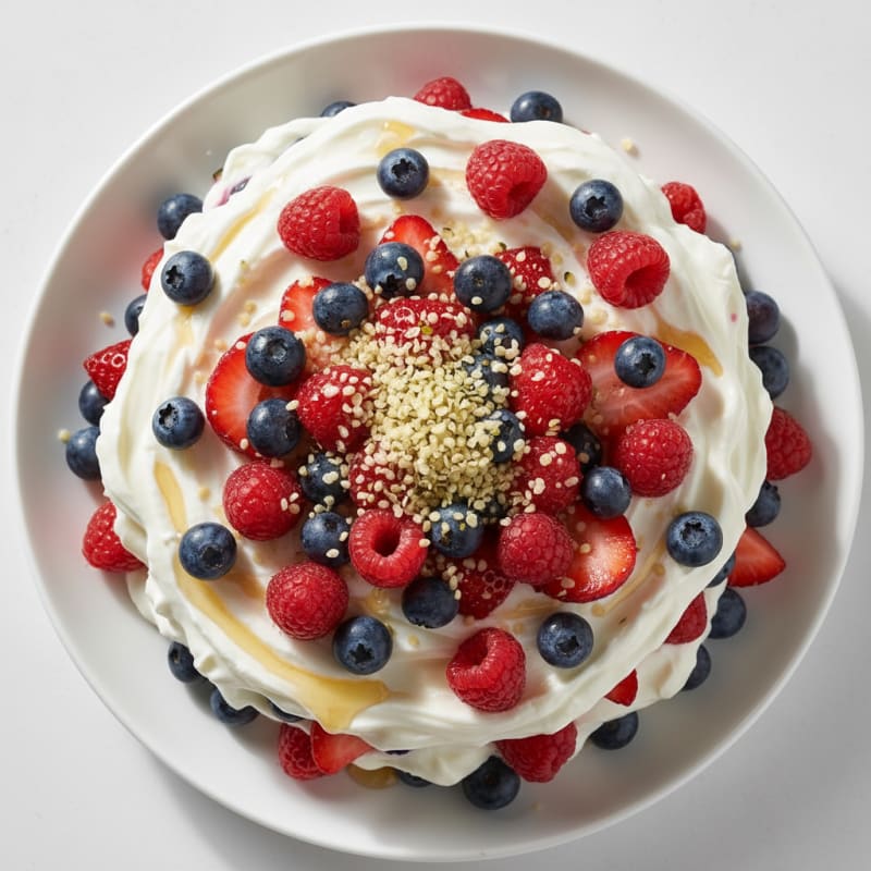 Creamy Greek Yogurt Protein Parfait with Mixed Berries