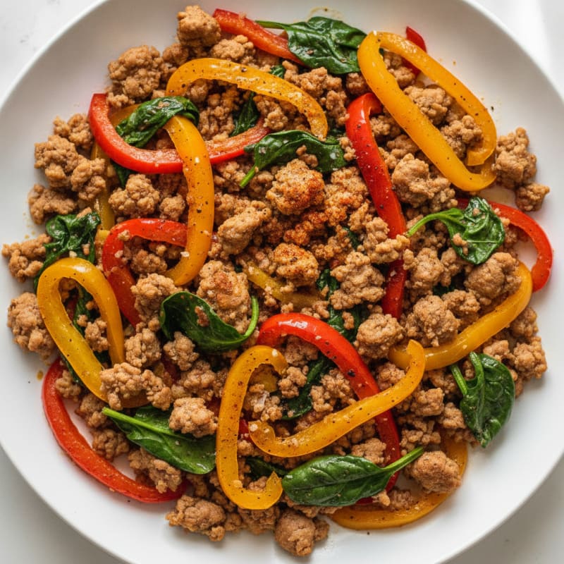 Savory Ground Turkey Skillet
