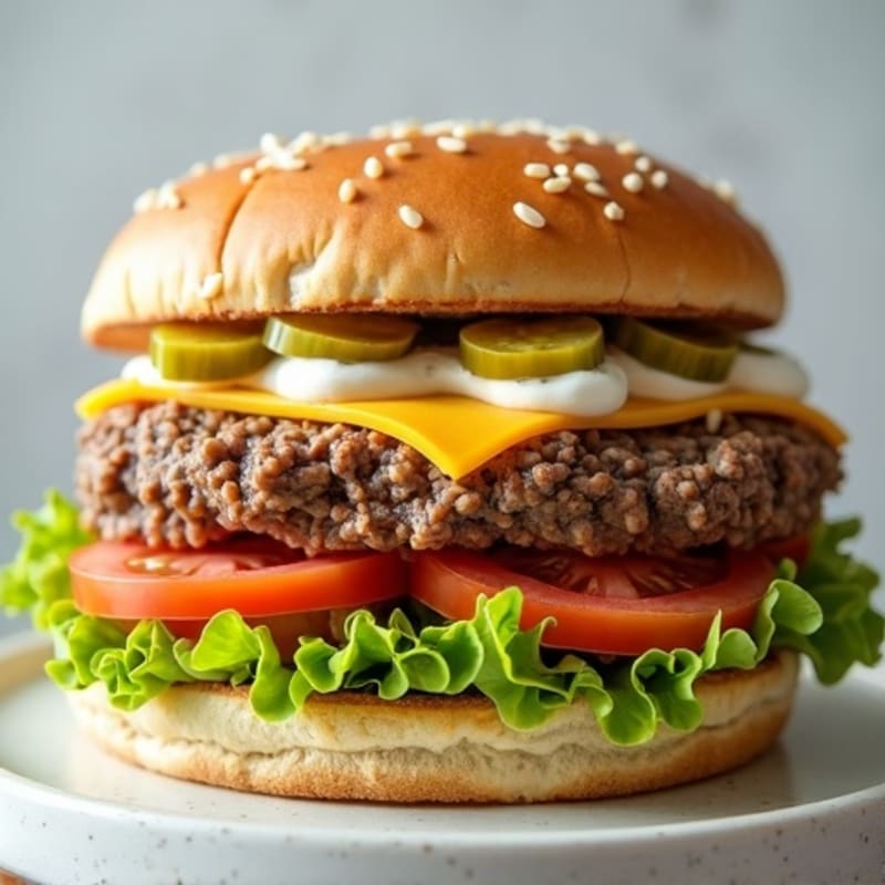 Protein-Packed Lean Ground Beef Big Mac Style Salad