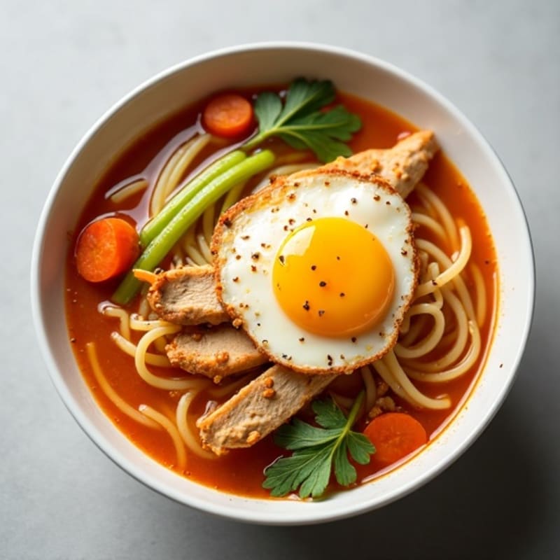 Spicy Sriracha Chicken Noodle Soup