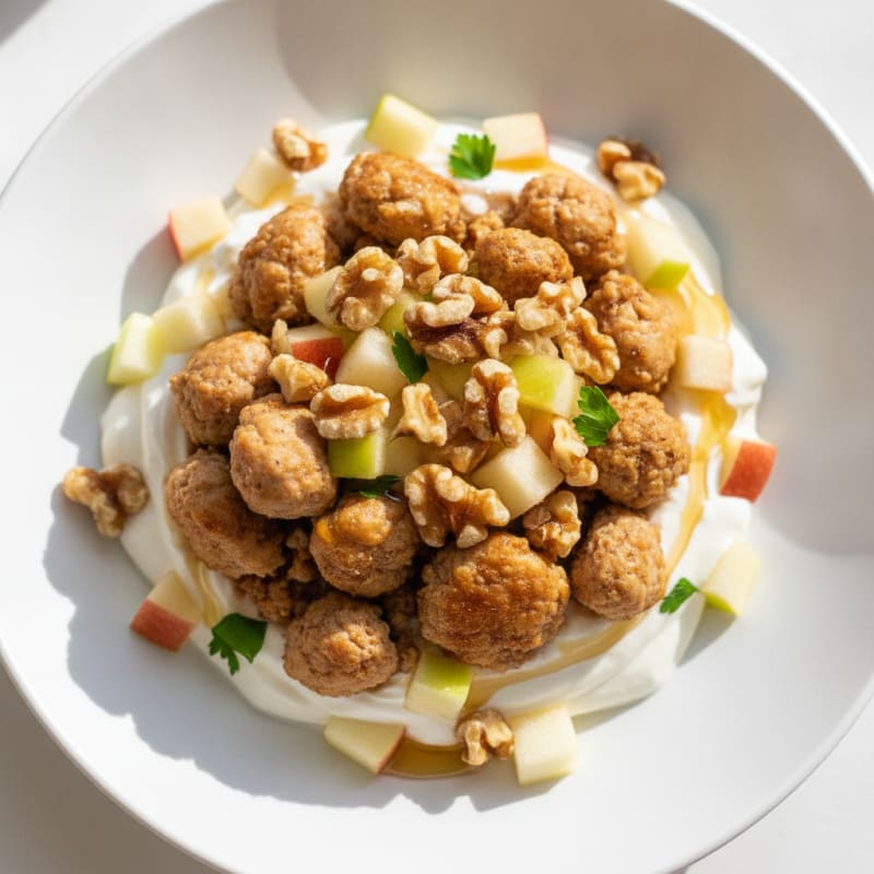 Creamy Greek Yogurt and Turkey Protein Parfait