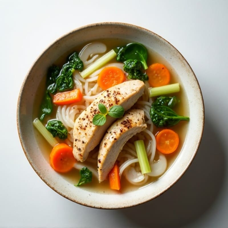 Silky Chicken and Vegetable Noodle Soup