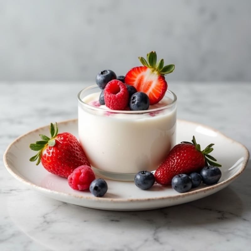 Silky Greek Yogurt Protein Mousse with Fresh Berries