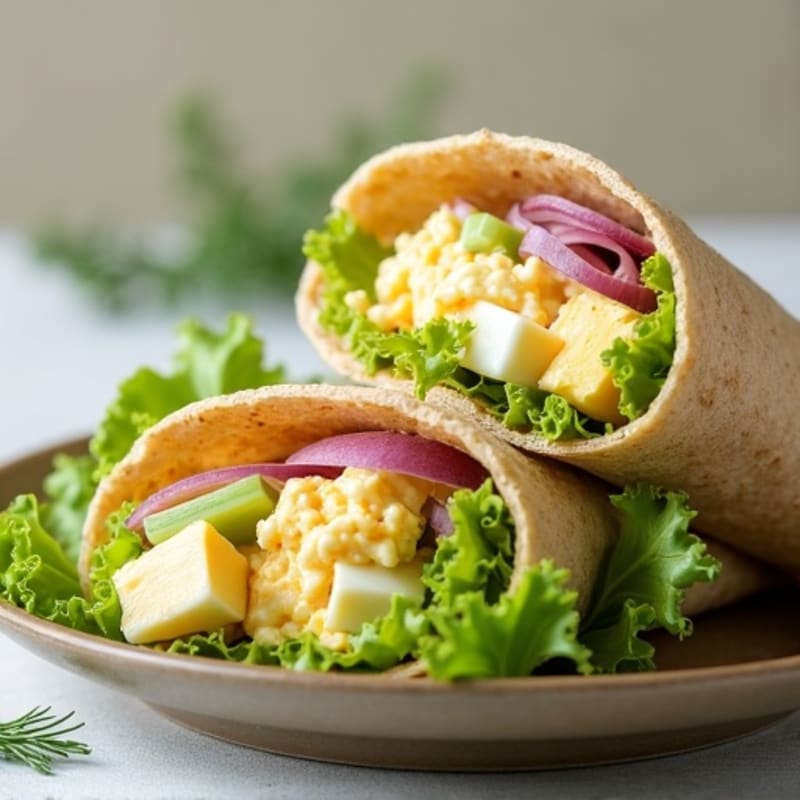 High-Protein Creamy Egg Salad Wrap