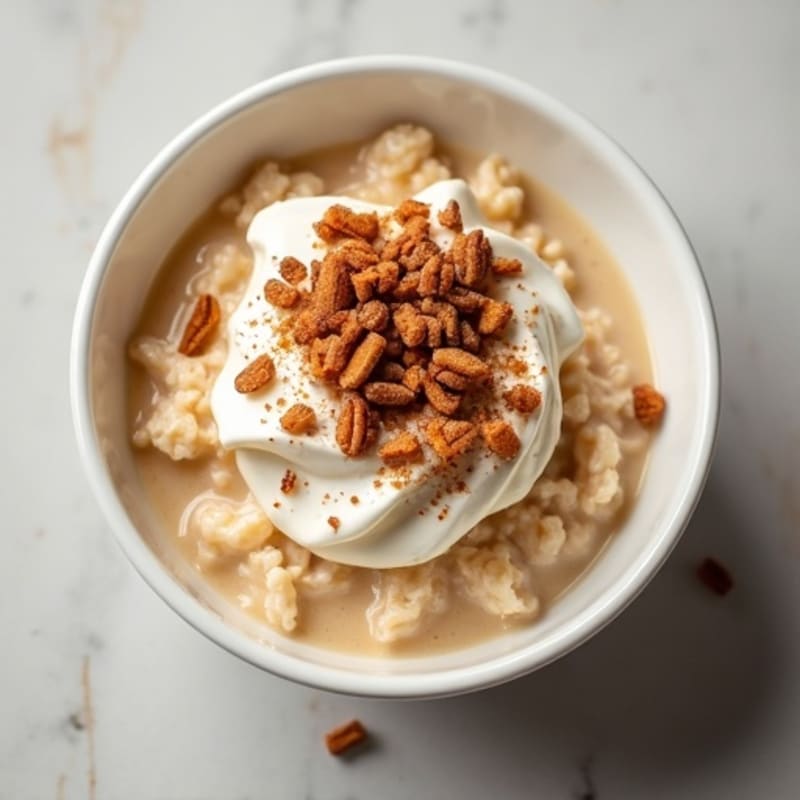 Protein-Packed Creamy Cinnamon Roll Overnight Oats