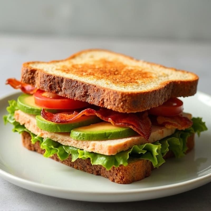 Crispy Bacon and Creamy Avocado Whole Grain Sandwich