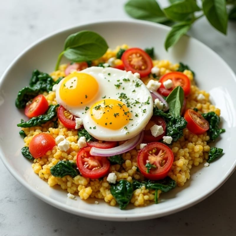 Fluffy Egg and Veggie Scramble
