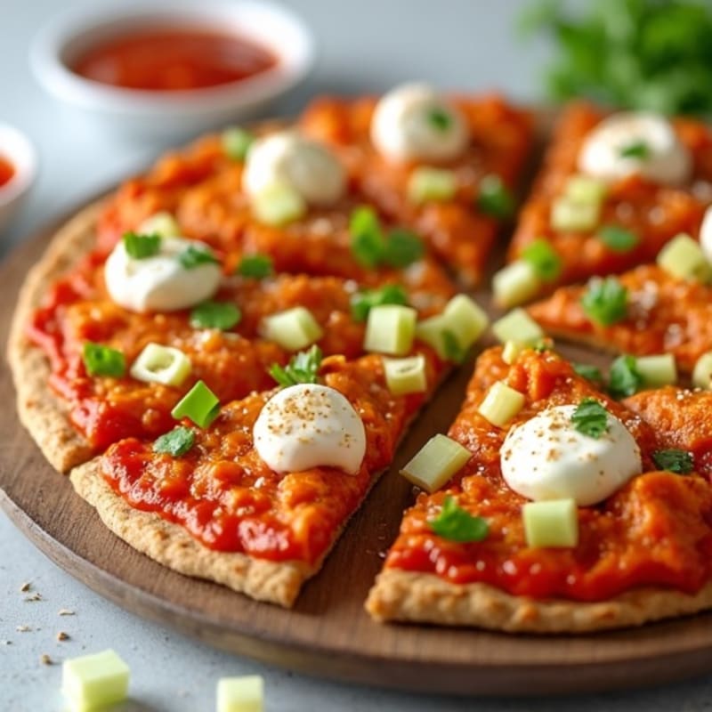 Crispy Buffalo Chicken Pizza