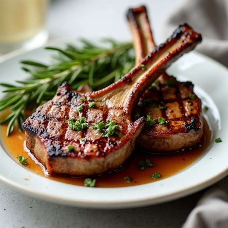 Rosemary-Garlic Grilled Lamb Chops