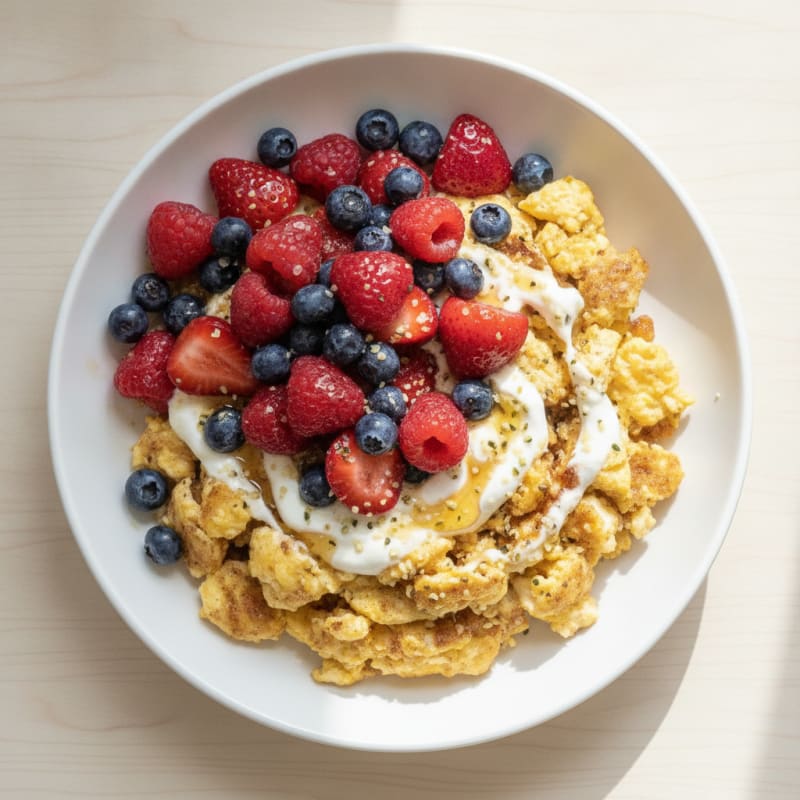 Sweet Vanilla Berry Scramble