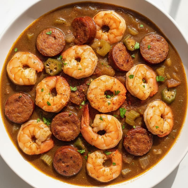 Creole Shrimp and Sausage Gumbo