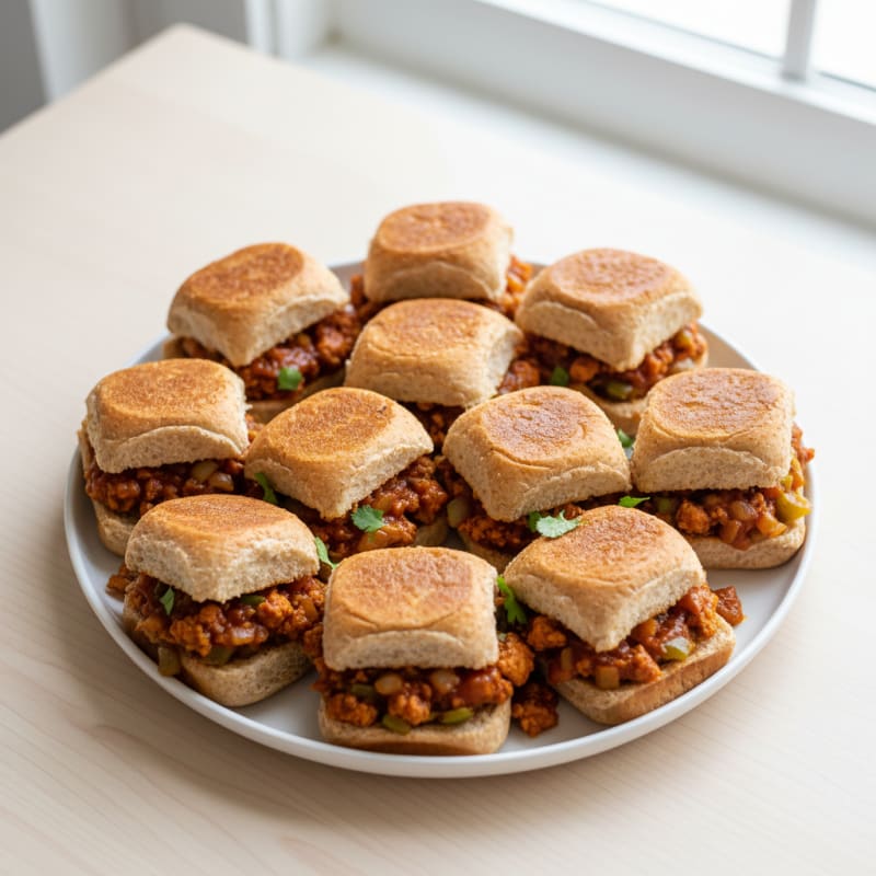 Ground Chicken Sloppy Joe Sliders