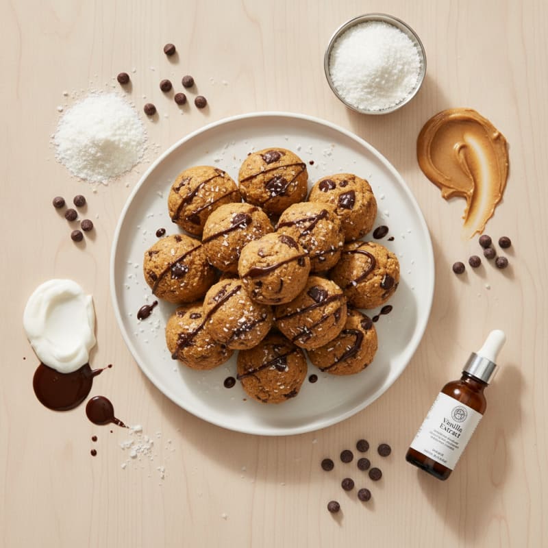 No-Bake Chocolate Chip Protein Bites