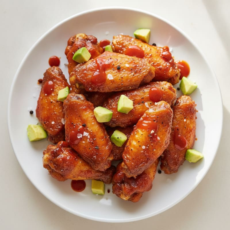 Spicy BBQ Glazed Chicken Wings