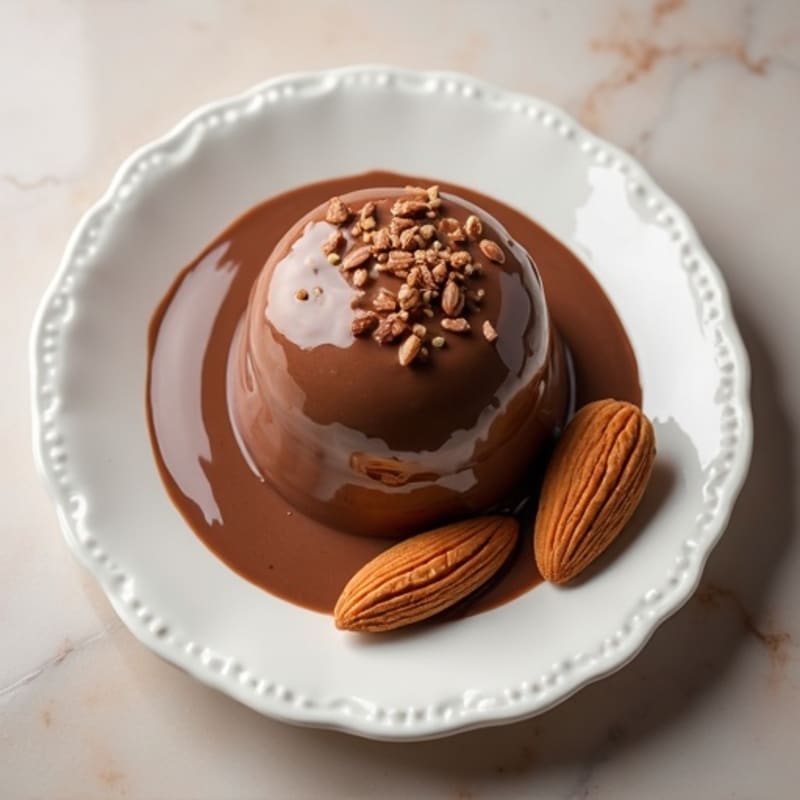 Silky Chocolate Protein Pudding with Almond Butter