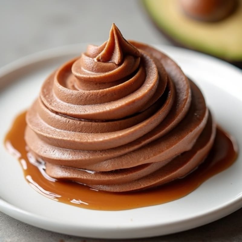 Silky Chocolate Protein Mousse with Almond Butter Swirl