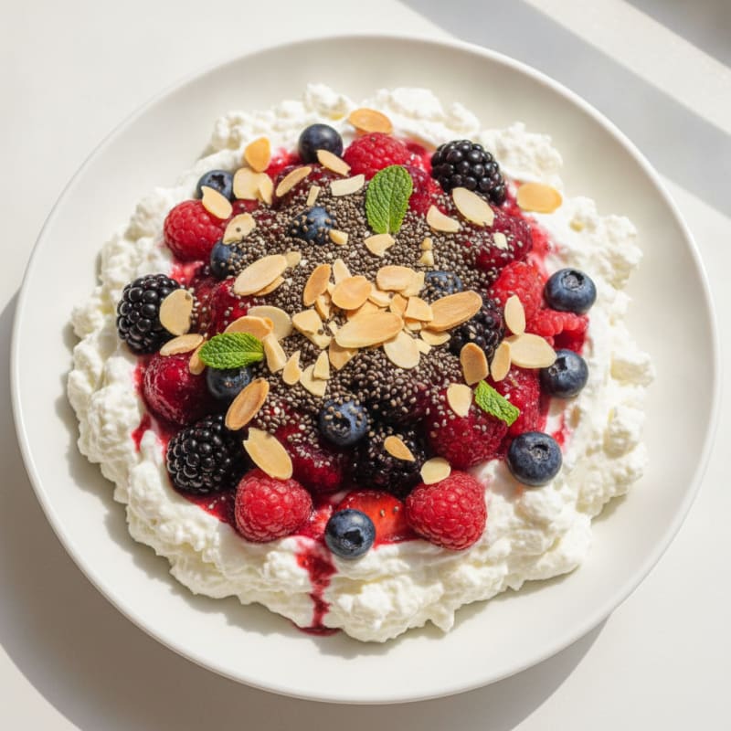Creamy Greek Yogurt Protein Parfait with Mixed Berries