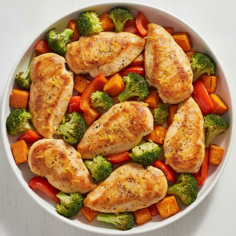 Sheet Pan Lemon Herb Chicken and Veggies