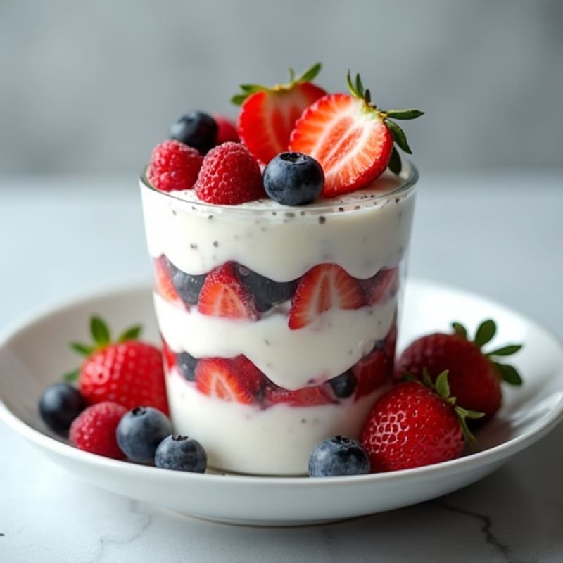 Creamy Greek Yogurt Protein Parfait with Berries