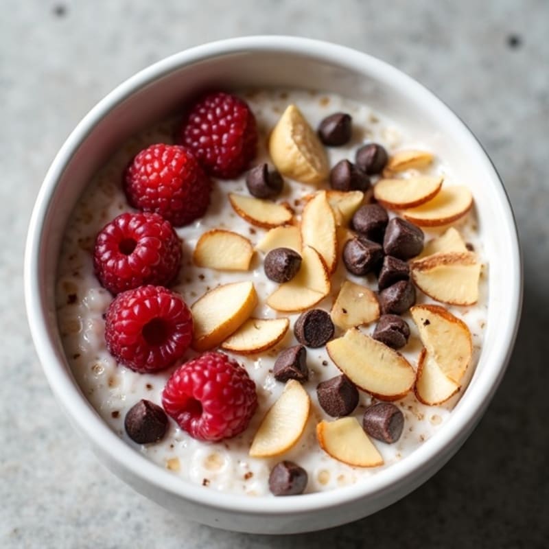 Coconut Almond Dark Chocolate Overnight Oats