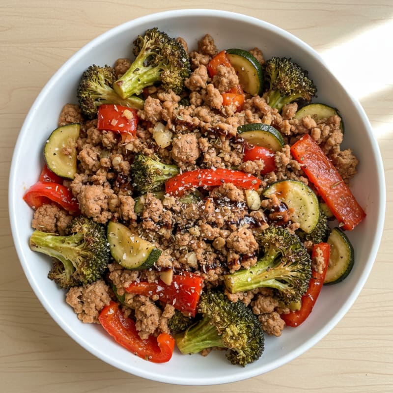 Turkey and Roasted Vegetable Meal Prep