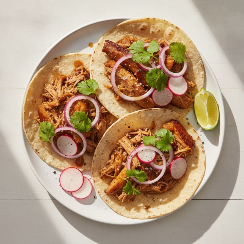 Slow-Cooked Pork Carnitas Tacos