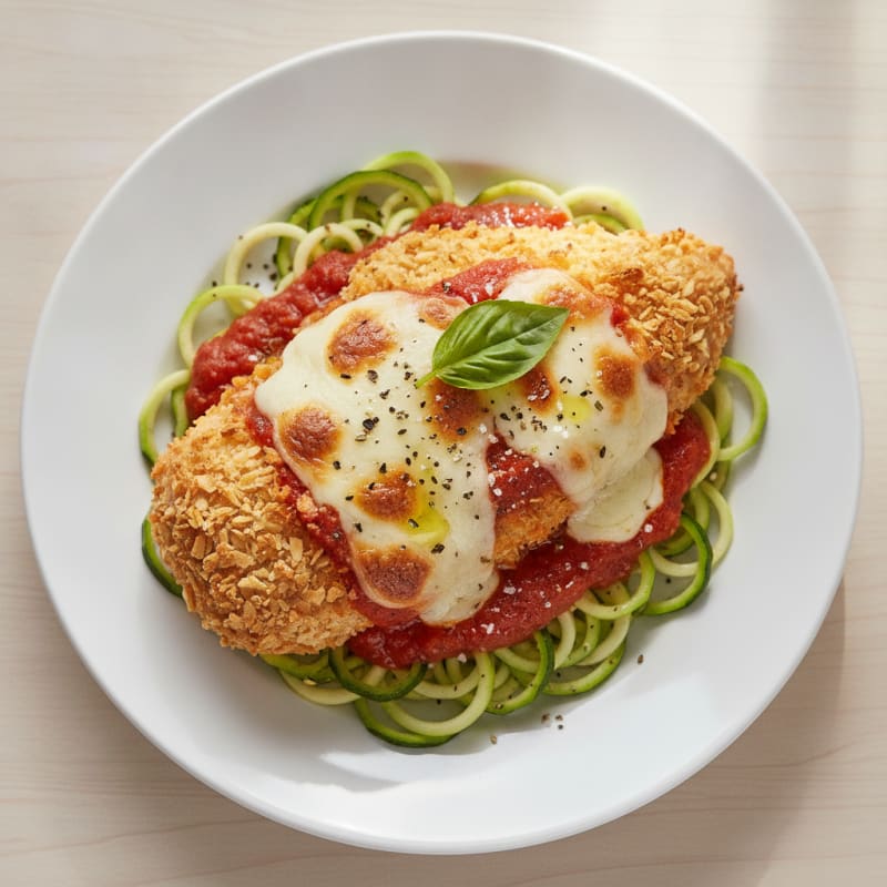 Crispy Chicken Parmesan with Marinara