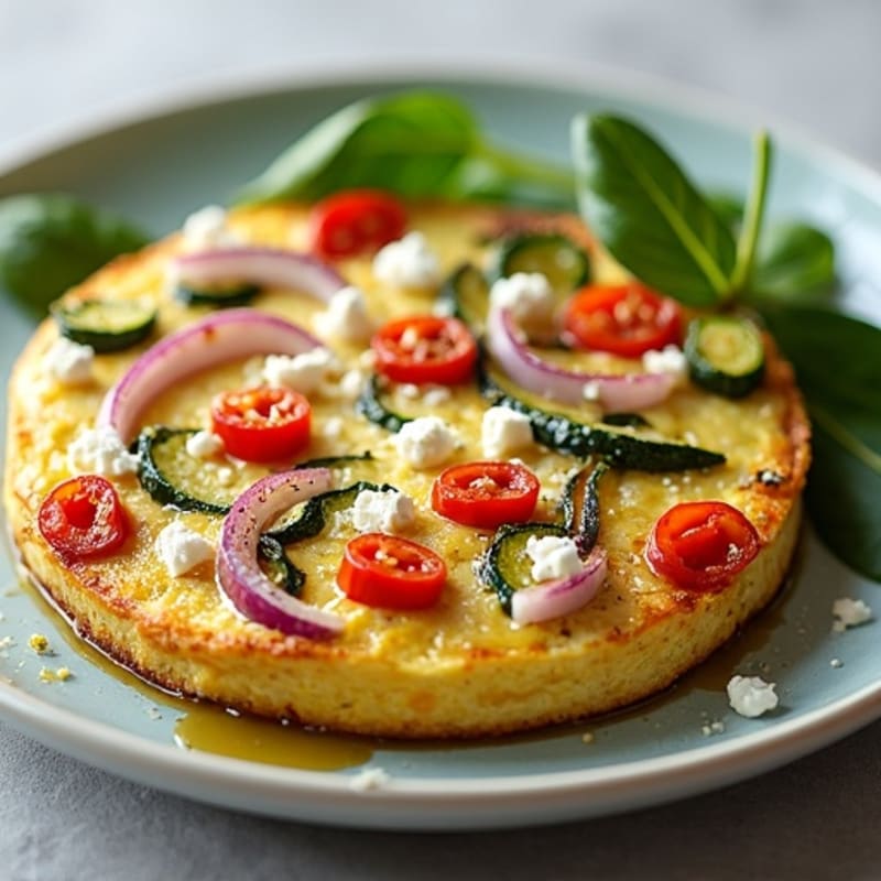 Fluffy Egg and Roasted Vegetable Frittata