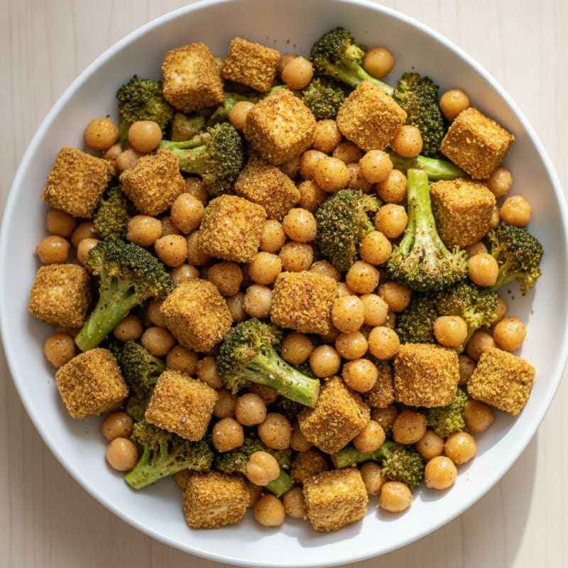 Roasted Vegetable and Chickpea Bowl