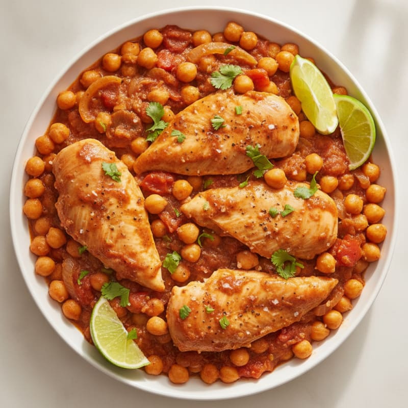 Chipotle Chicken and Chickpea Slow Cooker