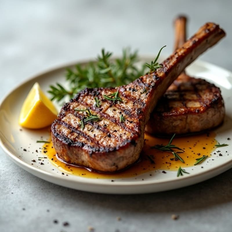 Rosemary-Garlic Grilled Lamb Chops