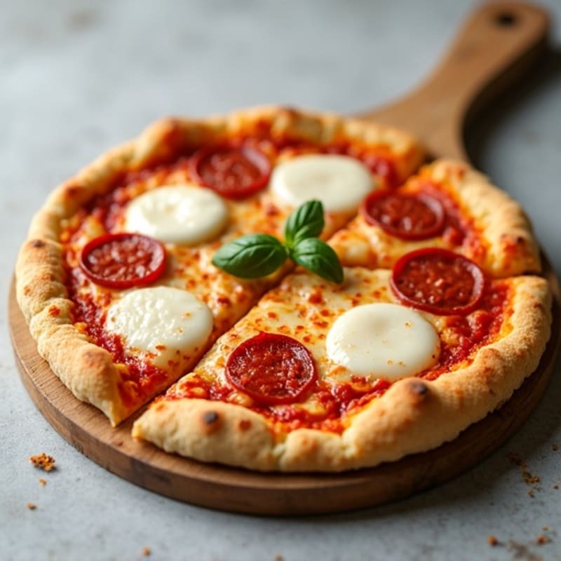 Cauliflower Crust Pizza with Turkey Pepperoni