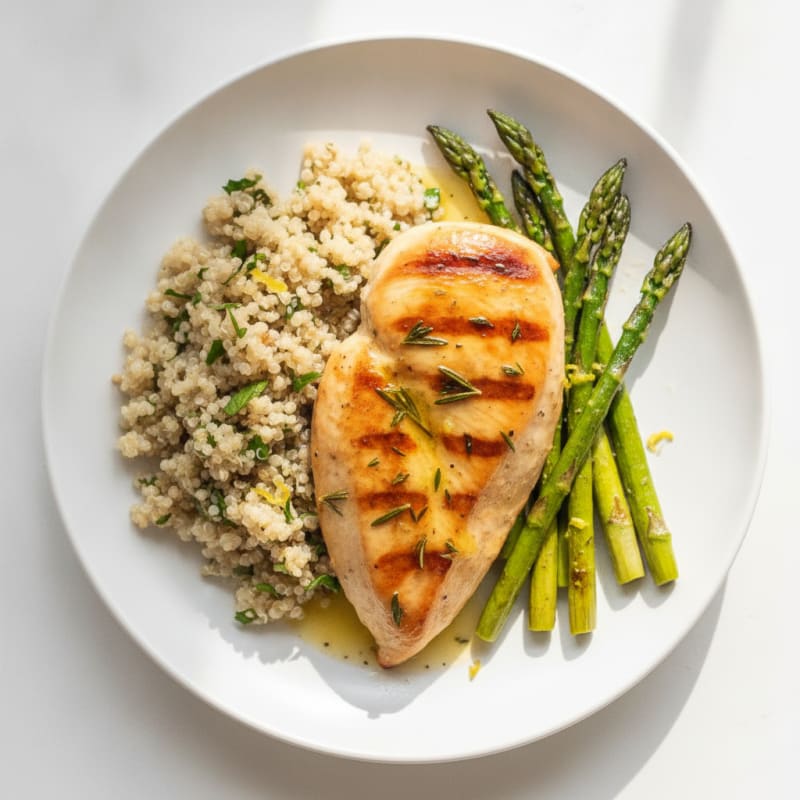 Lemon Herb Chicken with Roasted Asparagus