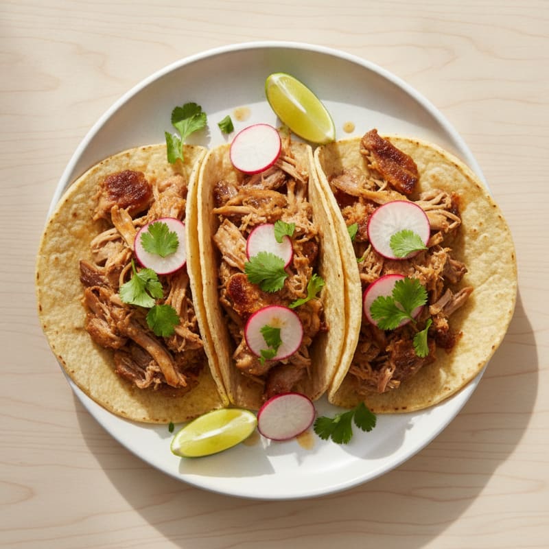 Slow-Cooked Pork Carnitas Tacos