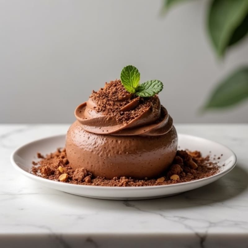 Chocolate Protein Mousse with Egg Whites