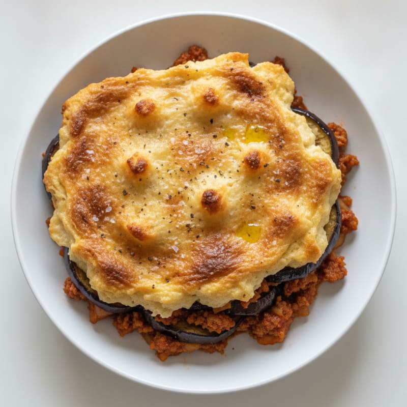 Classic Lamb Moussaka with Béchamel